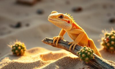 Albino bearded dragon