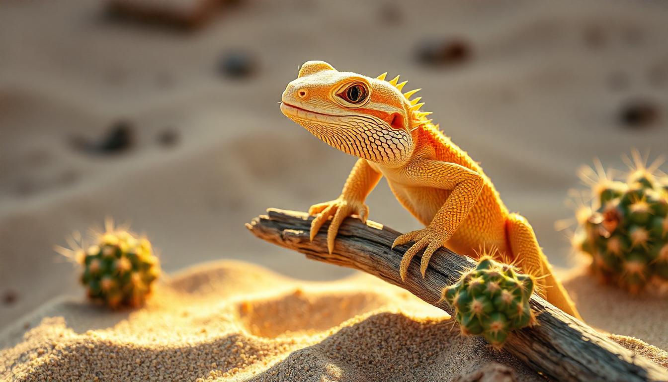 Albino bearded dragon