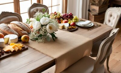 Burlap Runner Table