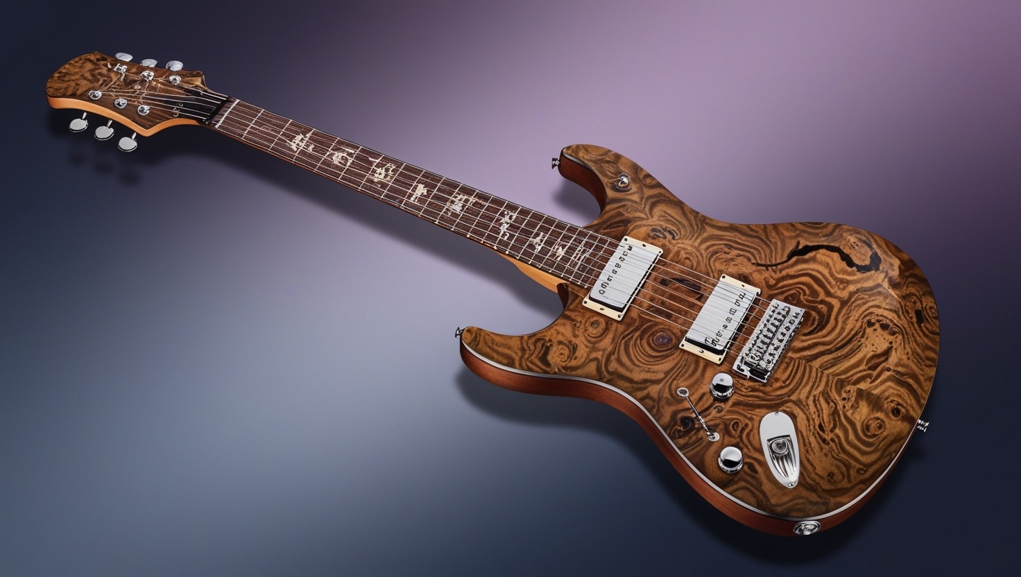 burl electric guitar