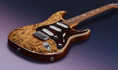 burl electric guitar