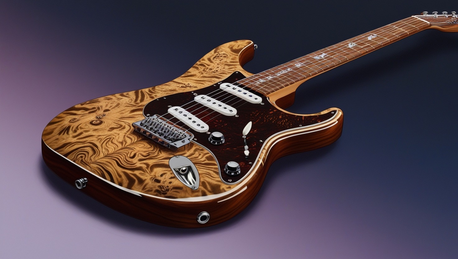 burl electric guitar