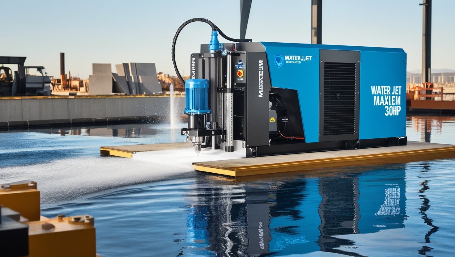 The water jet maxieem 1530 revision c 30hp​ is a powerful and versatile system designed for industrial-grade cutting.