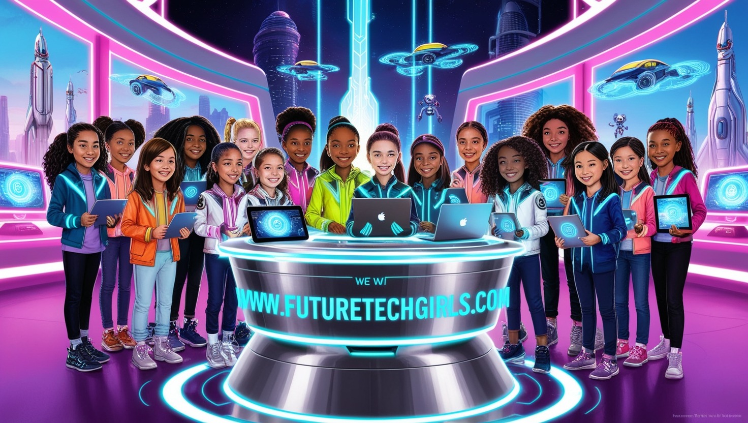 www.futuretechgirls.com​ is a platform dedicated to empowering young girls to explore in science, technology, engineering, and mathematics.